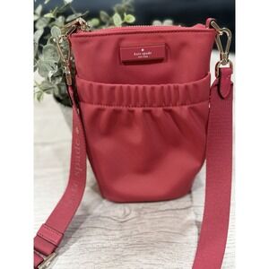 Kate Spade Carter Nylon Phone Crossbody • Rose Oil Pink